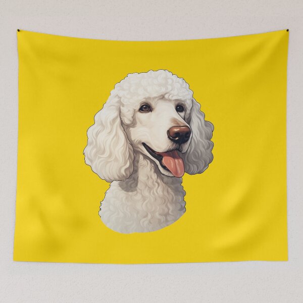Item preview, Joyful White Poodle Delight designed and sold by solrevolver.