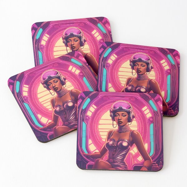 Item preview, Synthwave Josephine Baker designed and sold by gumbogirlonline.