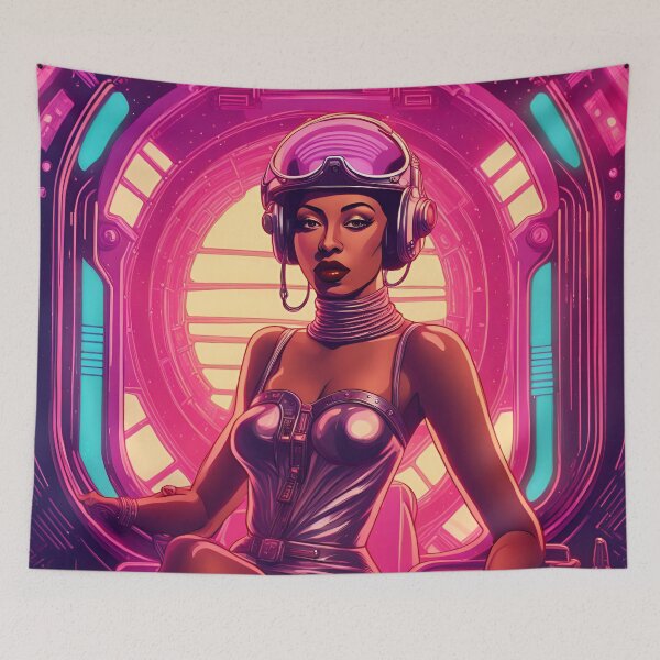 Item preview, Synthwave Josephine Baker designed and sold by gumbogirlonline.