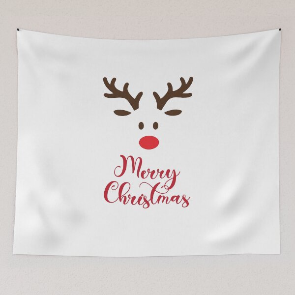 Item preview, Christmas Reindeer Radiance Print designed and sold by PrintsByAnnJ.