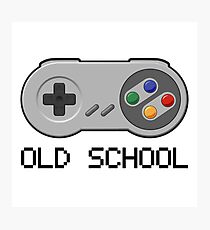 Old school - Super Nintendo Controller Photographic Print