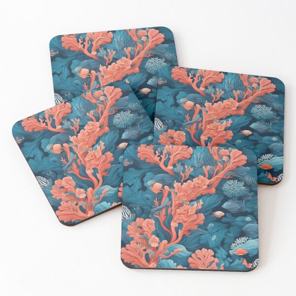 Item preview, coral reef pattern designed and sold by HOMETOWN86.