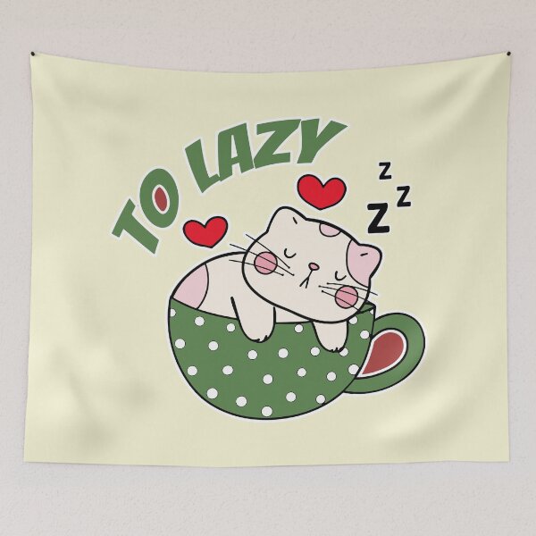 Item preview, To Lazy Kitty Cat designed and sold by YLinDesign.