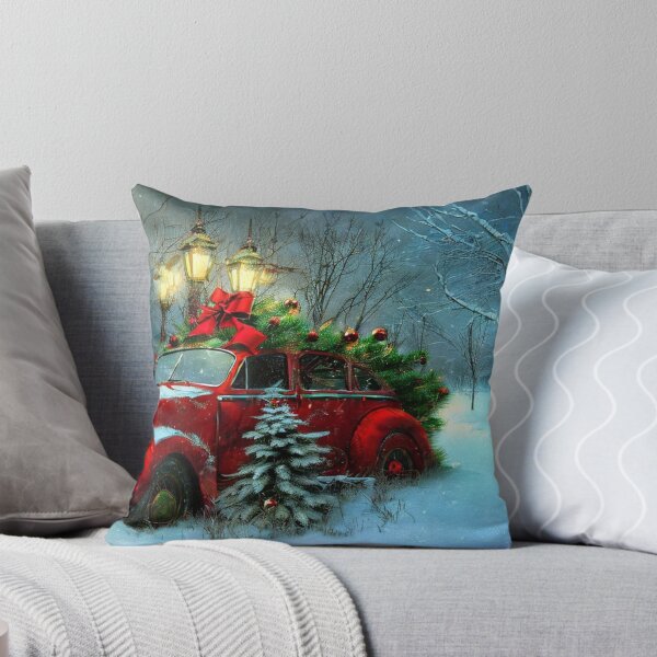 Item preview, Vintage Red Car in Snowy Splendor designed and sold by Kenny8716.