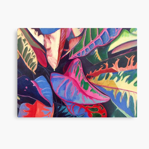 Rainbow Plant Metal Print