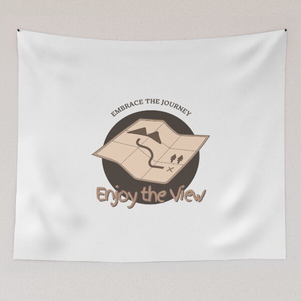 Item preview, Embrace the journey camping hiking designed and sold by BreadnButter97.