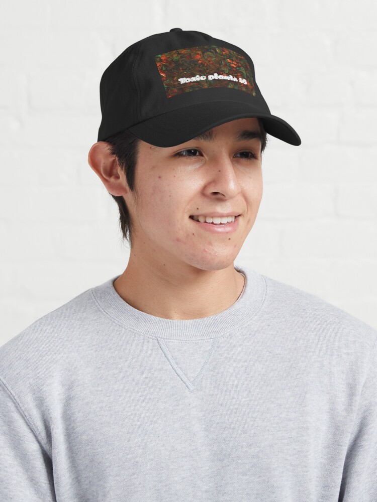 Aperçu 3 sur 7. Casquette avec l'œuvre Toxic plant 16 créée et vendue par oduchossoir.