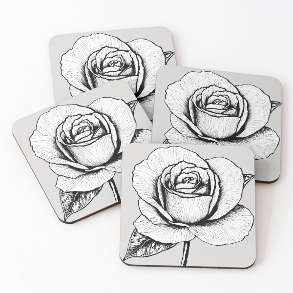 Item preview, "Delicate Rose: One-Line Artwork" designed and sold by Huycao211.