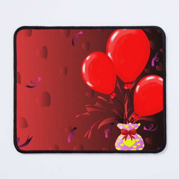 Item preview, seamless background with balloons and red gradients pattern designed and sold by SunbeamMoon111.