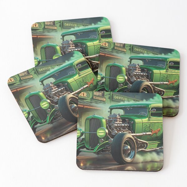 Item preview, Danger Green Hot Rod designed and sold by Random Designs.