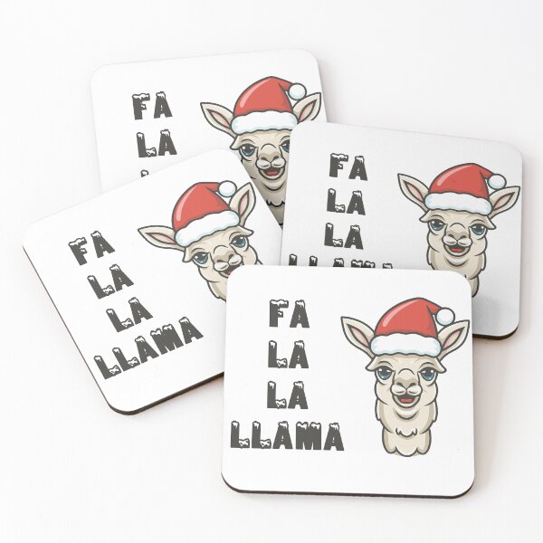 Item preview, Fa La La Llama In Christmas Hat designed and sold by Miaukeru.
