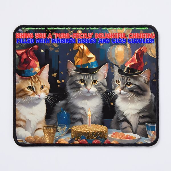 Item preview, Meowy Christmas, Fur-tastic Family! designed and sold by purrfect pattern.