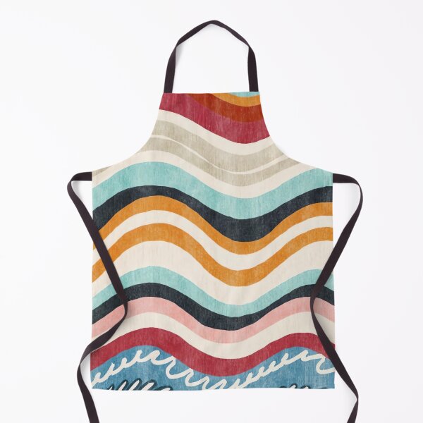 Item preview, Retro Style Waves Textile designed and sold by GrinGalore.