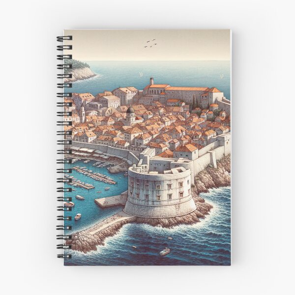 Item preview, Dubrovnik Illustration Croatia designed and sold by unrealartwork.