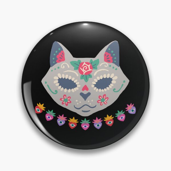 Item preview, Sugar Skull Cat themed  designed and sold by Ssuwicha.