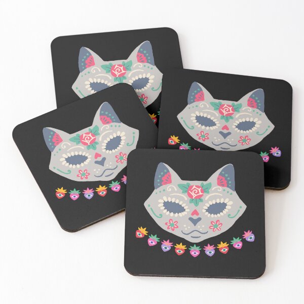 Item preview, Sugar Skull Cat themed  designed and sold by Ssuwicha.