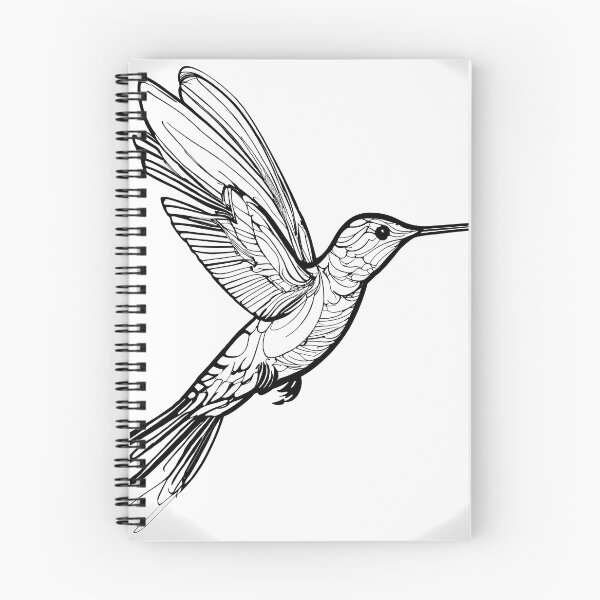 Item preview, "Fluid Hummingbird: One-Line Art Graphic" designed and sold by Huycao211.