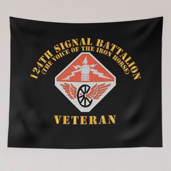 Item preview, Army - 124th SIgnal Bn - The Voice of the Iron Horse - SSI - Veteran  X 300 designed and sold by Military Insignia Products.