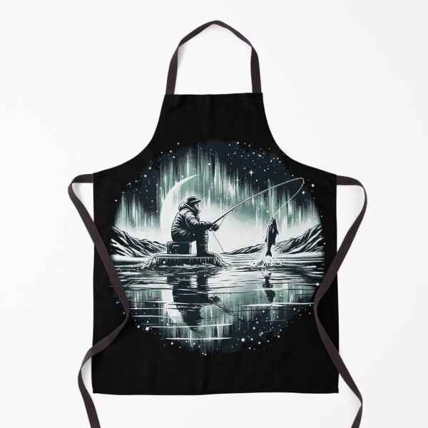 Item preview, Ice Fishing and Northern Lights - Amazing Landscape Art designed and sold by ShobulousStudio.