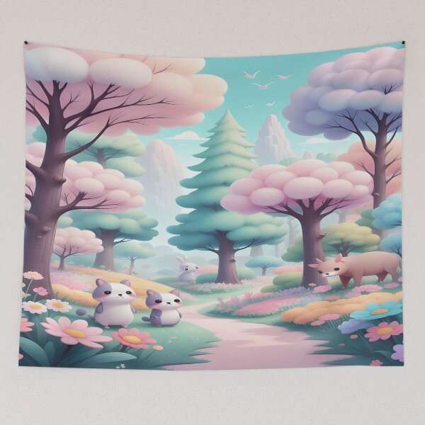 Item preview, Puffy Paradise: Where Fluffiness Rules designed and sold by Harlechryzz.