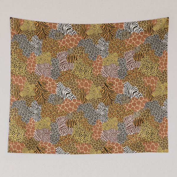 Item preview, Miscellaneous Animal Print Camouflage including Zebra, Giraffe, Leopard, Serval, Snow Leopard, Tiger, Cheetah and Jaguar Pattern designed and sold by Carlo-Atzei.