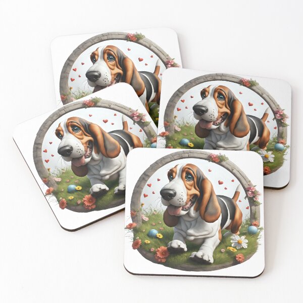 Item preview, Cute playful Basset hound designed and sold by Kaleddis.