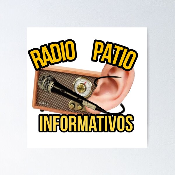 Item preview, RADIO PATIO INFORMATIVES designed and sold by Menchu Urban Fashion.