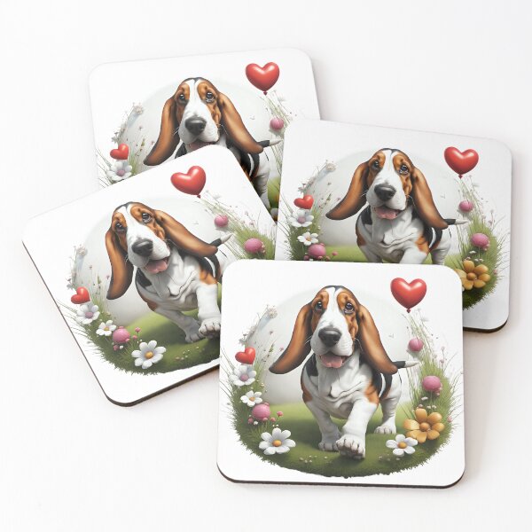 Item preview, Cute playful Basset hound designed and sold by Kaleddis.