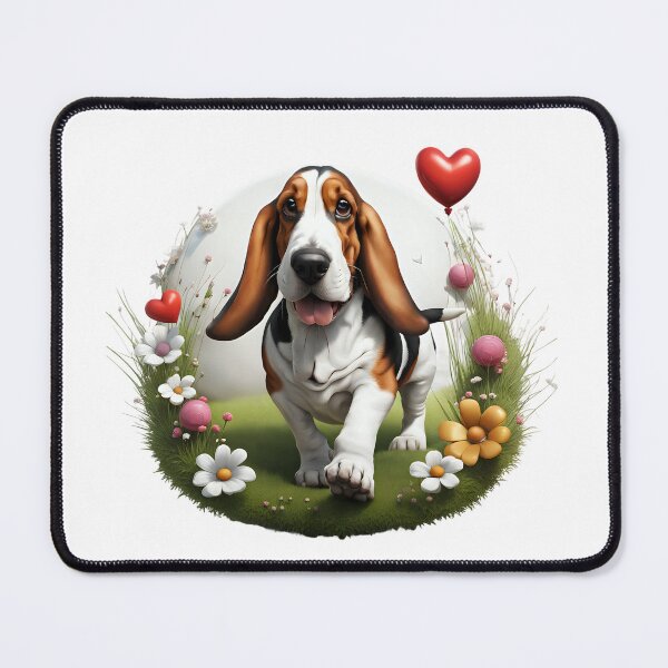 Item preview, Cute playful Basset hound designed and sold by Kaleddis.