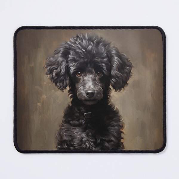 Item preview, Black Poodle portrait designed and sold by PetsArt.