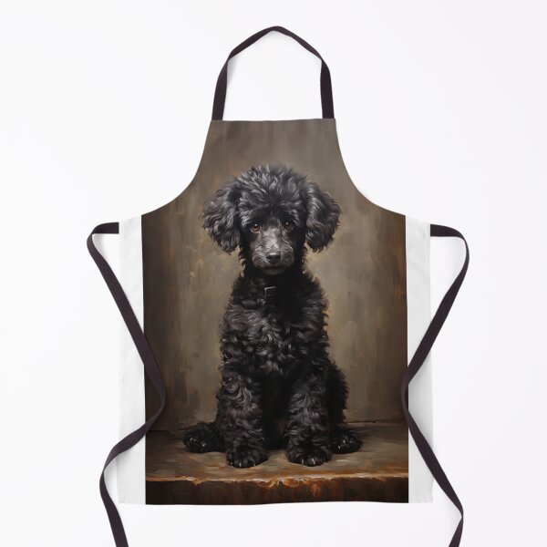 Item preview, Black Poodle portrait designed and sold by PetsArt.