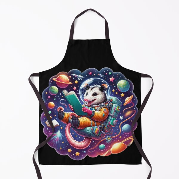 Item preview, Cosmic Reader: Opossum's Space Adventure with Books designed and sold by ArtFeverShop.