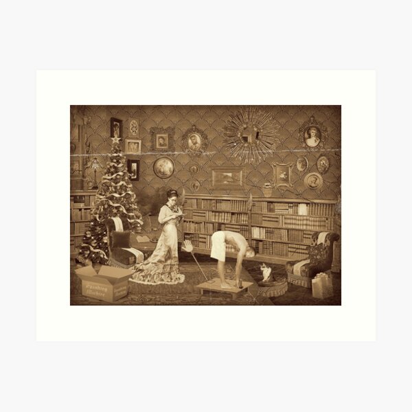 Victorian Ladies Spanking Paddle Art Print