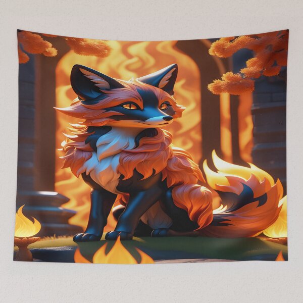 Item preview, Eternal Ember Spirit: The Fox of Elemental Fire designed and sold by Harlechryzz.