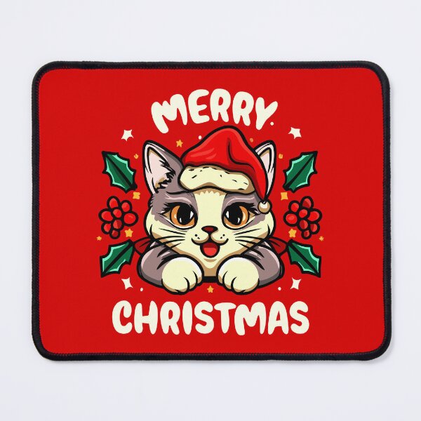 Item preview, Merry Christmas : Festive Meowy, Feline Wishes - Cat Love designed and sold by FEBRICAST.