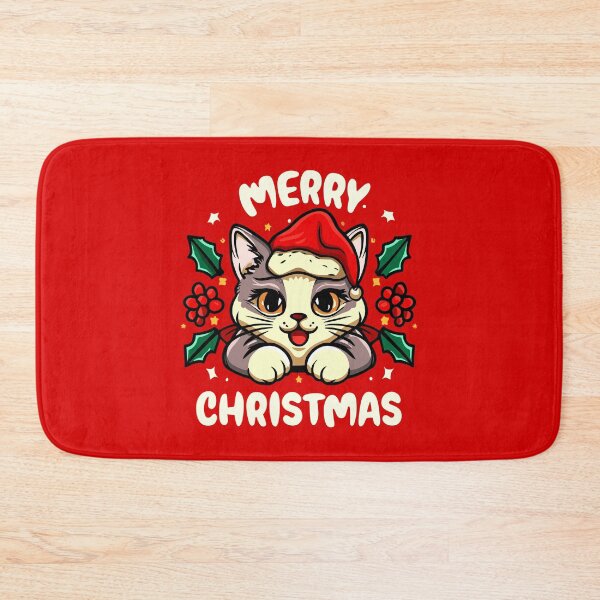Item preview, Merry Christmas : Festive Meowy, Feline Wishes - Cat Love designed and sold by FEBRICAST.