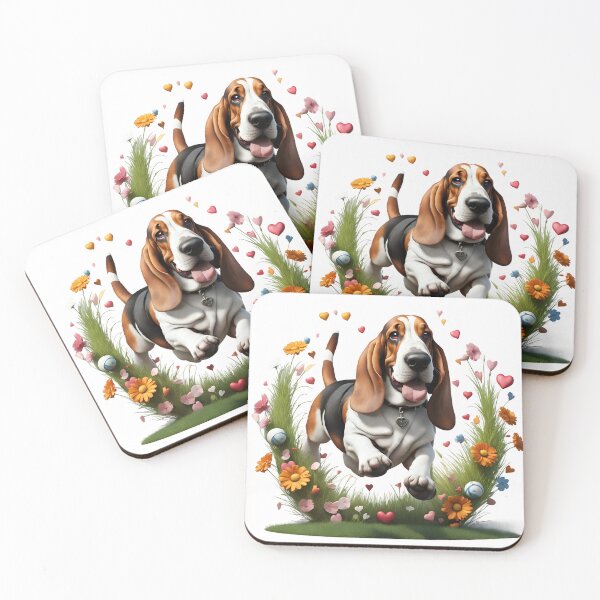 Item preview, Cute playful Basset hound designed and sold by Kaleddis.