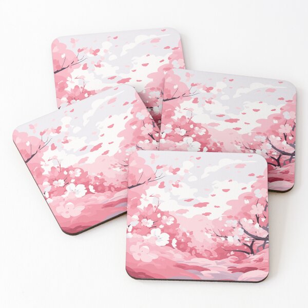 Item preview, Warm Fall Autumn Pink Cherry Blossom designed and sold by Vector Scout Lab.