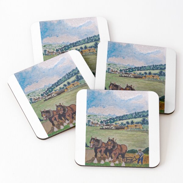 Item preview, Shire Horses Ploughing by Alan Usher designed and sold by Alan Usher.