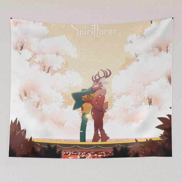 Item preview, Spiritfarer, Stella (Spiritfarer), Gwen (Spiritfarer), Boat, Deer, White Eyes, Antlers, Deer Tail, designed and sold by AbominationShop.