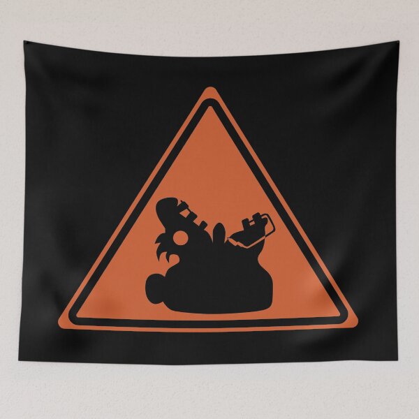 Item preview, Megalodontia Warning Sign designed and sold by galaxydaydreams.