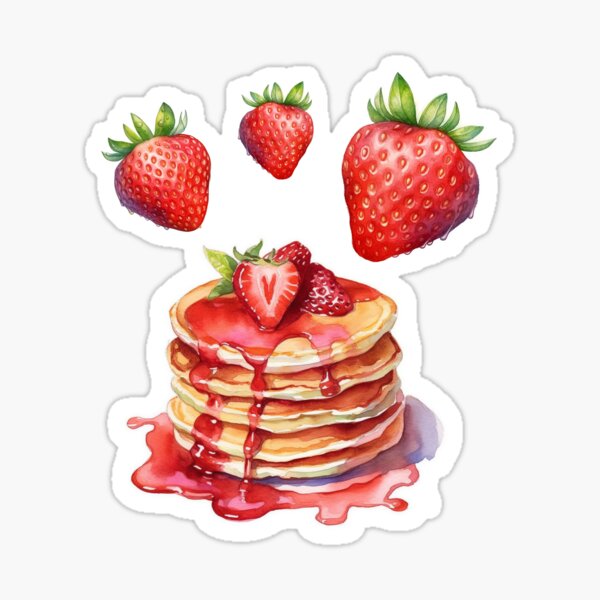 Item preview, Strawberry pancakes designed and sold by hola-zzoi.