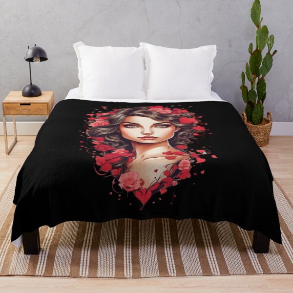 Item preview, Lady with Roses designed and sold by Becooldesing.