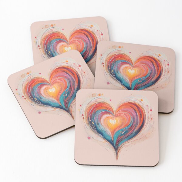 Item preview, Colorful Heart & Colorful Love. designed and sold by Just You Tee | Say It Loud, Wear It Proud.