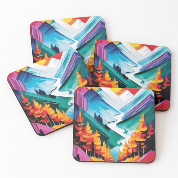 Artikelvorschau, Bemalte Berge entworfen und verkauft von Random Designs.