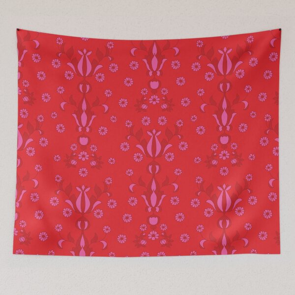 Item preview, Flowers and geometry red and pink version designed and sold by GENEST-V.