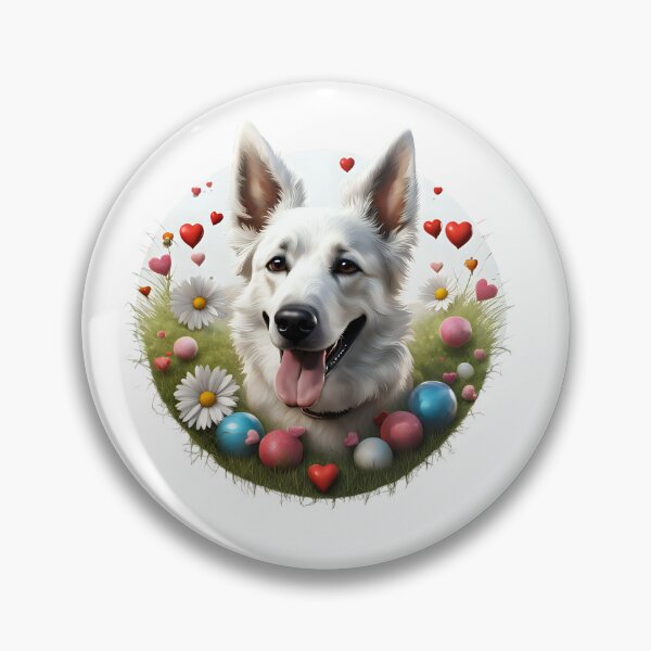 Item preview, Cute playful Swiss white shepherd designed and sold by Kaleddis.