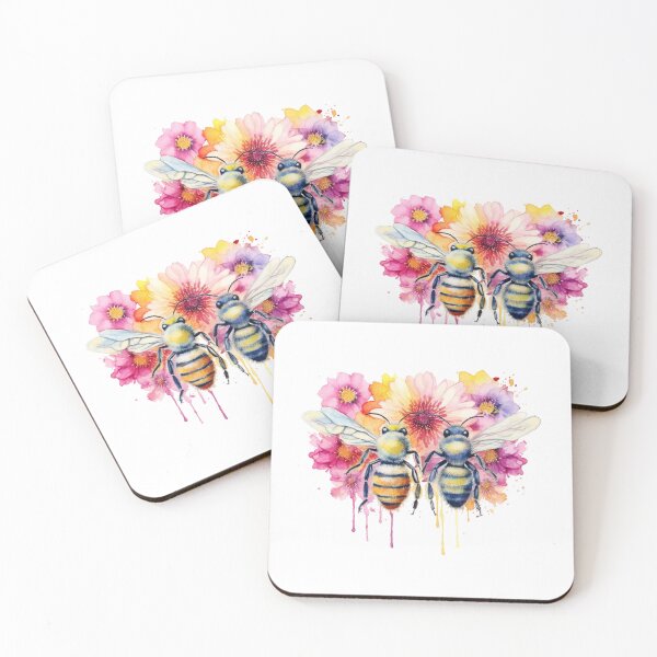 Item preview, Serenade of Bees: Pastel Watercolor Art designed and sold by existentangst.
