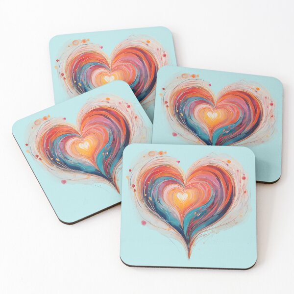 Item preview, Colorful Heart & Colorful Love. designed and sold by Just You Tee | Say It Loud, Wear It Proud.
