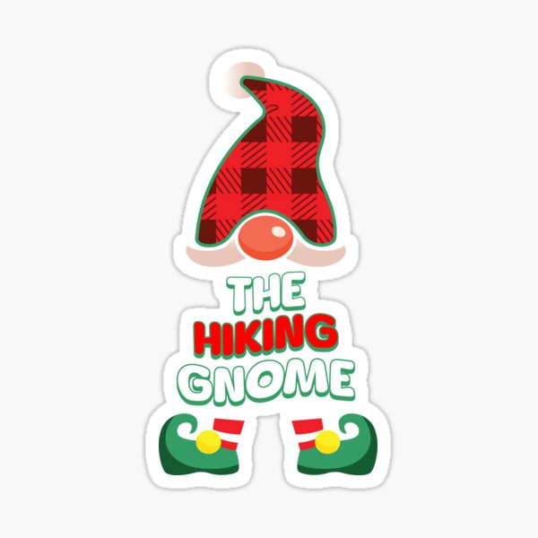 Item preview, The Hiking Gnome: Buffalo Plaid family Matching Christmas Gift designed and sold by NexaArts.